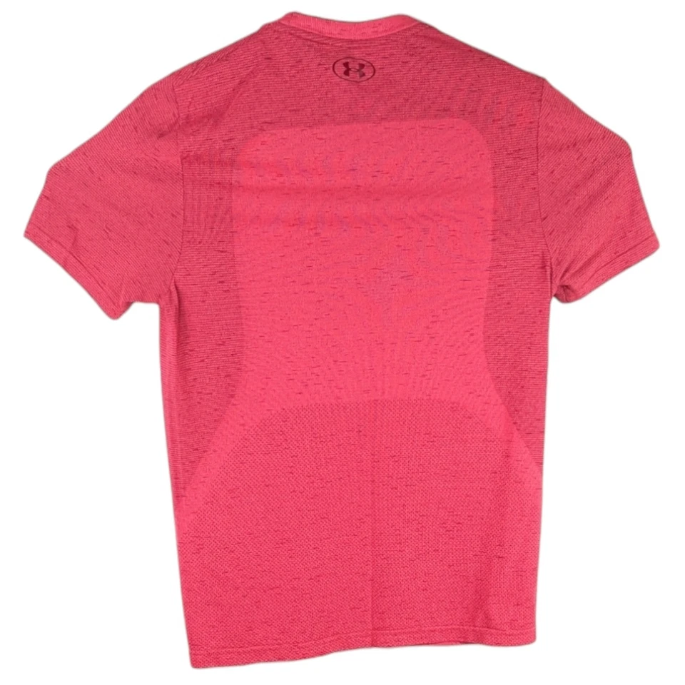 Mens Pink UNDER ARMOUR Fitted Athletic Shirt Workout Medium - Image 2 of 4