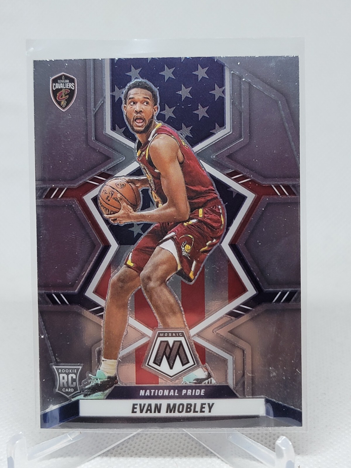 2021-22 Panini Mosaic Evan Mobley National Pride RC #258 Cavaliers A1D