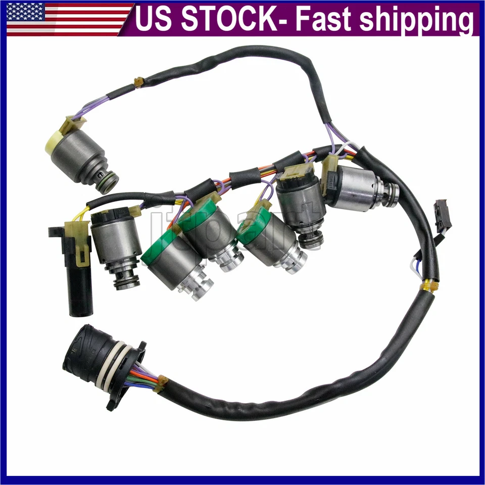 OEM 5HP19 Transmission Solenoids Kit w/ Harness & Sensor For BMW Prosche Audi - Image 2 of 4