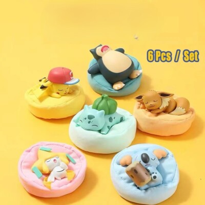 Pcs/Set Sleeping Pokémon Action Figures Sleep Starry Dream