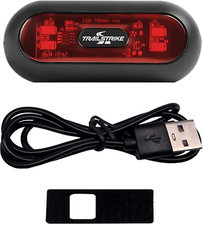 LED Motorcycle Bike Bicycle Red Rear Helmet Light Lamp for Night Ri