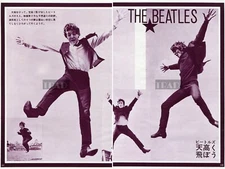 The BEATLES 1965 Vintage JPN Picture Clippings 2-SHEETS lf/p