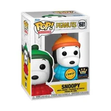 Funko Pop CHASE Peanuts: Snoopy w/ Blue Jacket w/ Protector (Specialty Series)