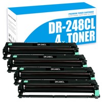 4X Trommel Kompatibel Brother DR-248CL Schwarz, Cyan, Magenta, Gelb MFC-L3760CDW