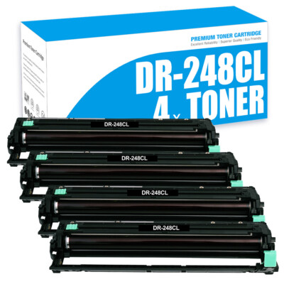 4x Trommel kompatibel Brother DR-248CL schwarz, cyan, magenta, gelb MFC-L3760CDW