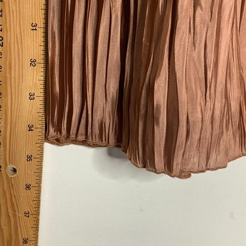 Gonna Phase Eight taglia UK 12 bronzo midi plissettata floreale Kate Boho minimalismo - Foto 6 di 9