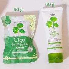 Cica skin care set Gel & soap reduces various allergies acne inflammation acne