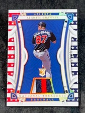 2023 Panini National Treasures STARS AND STRIPES PATCH  A.J. Smith Shawver 06/25