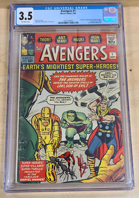 AVENGERS #1 CGC 3.5 MARVEL COMICS | eBay