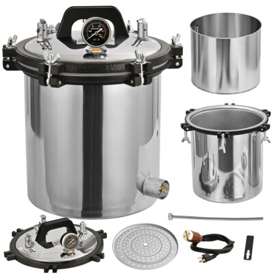 #ad 18L Steam Autoclave Sterilizer Tattoo Dental Lab Equipment Material Top $170.24