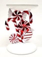 *Please read 🍬 NEW Bath and Body Works PEPPERMINT PEDESTAL 3-wick Candle Holder