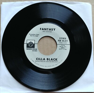 CILLA BLACK Fantasy DJ PROMO 45 7