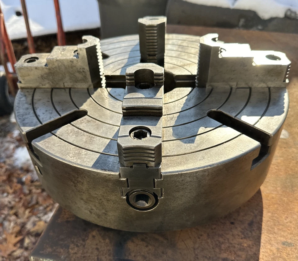 Horton 15 英寸 L-1 锥形主轴安装 L1 金属车床夹 4 颚独立 — 第 3/4 张图片