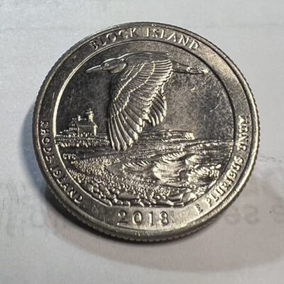 2018 D Rhode Island ATB Quarter Doubled Die Reverse (DDR) Under