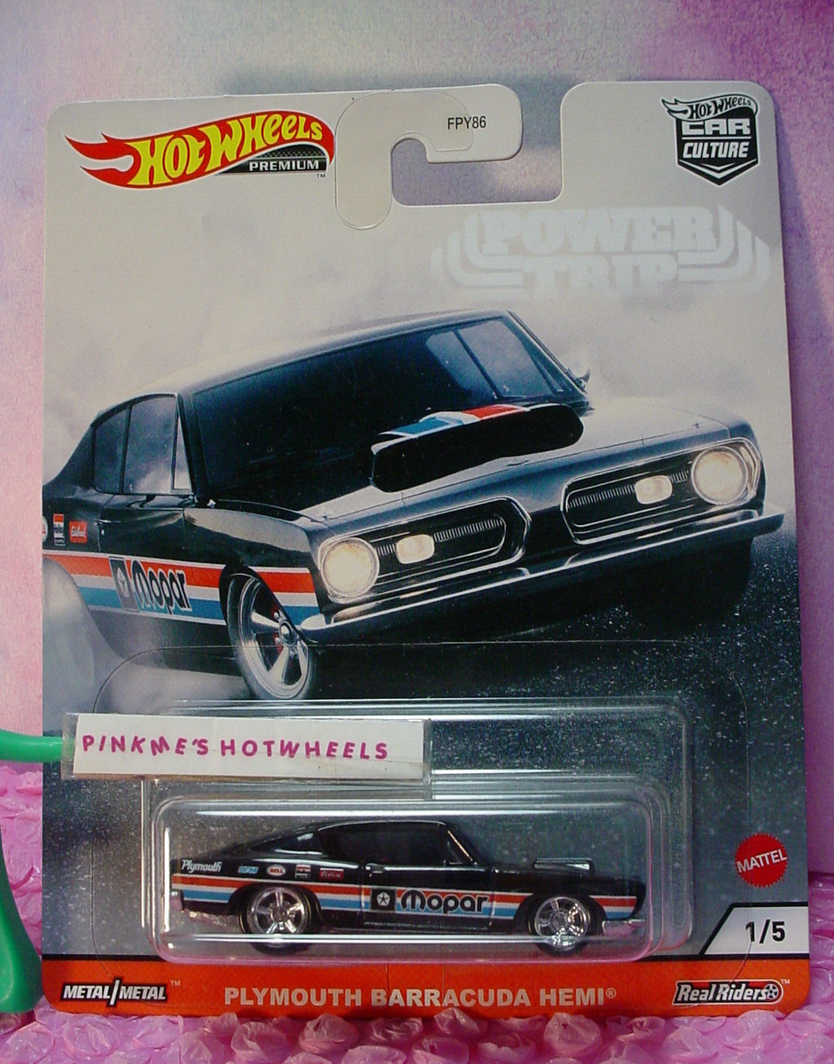 Hot Wheel JAPAN Special Edition 11台バラクーダ Power Trip '68 PLYMOUTH BARRACUDA HEMI #1/5☆black;mopar☆2020 Hot