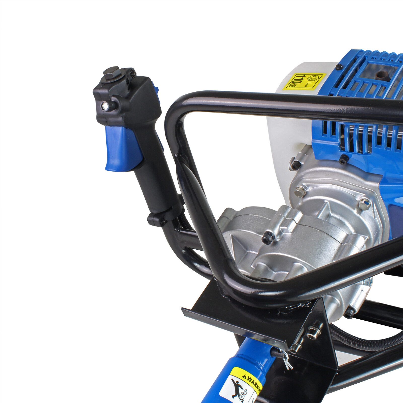 Hyundai Petrol Earth Auger Borer & Soil Post Hole Drill 52cc 730mm Deep Fence