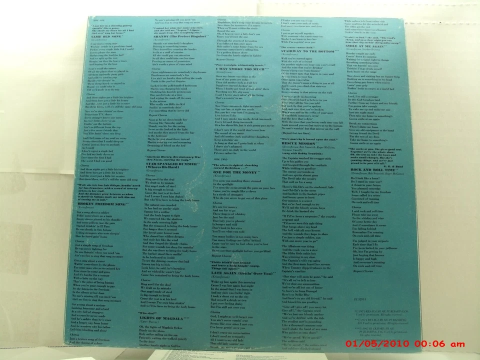 KRIS KRISTOFFERSON -(LP)- QUADRAPHONIC - SPOOKY LADY'S SIDESHOW - MONUMENT-1974 - Image 4 of 4