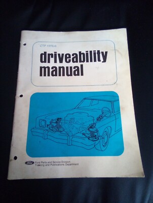 1976 Ford Certified Training Program Driveability Manual CTP 1976-6 | eBay