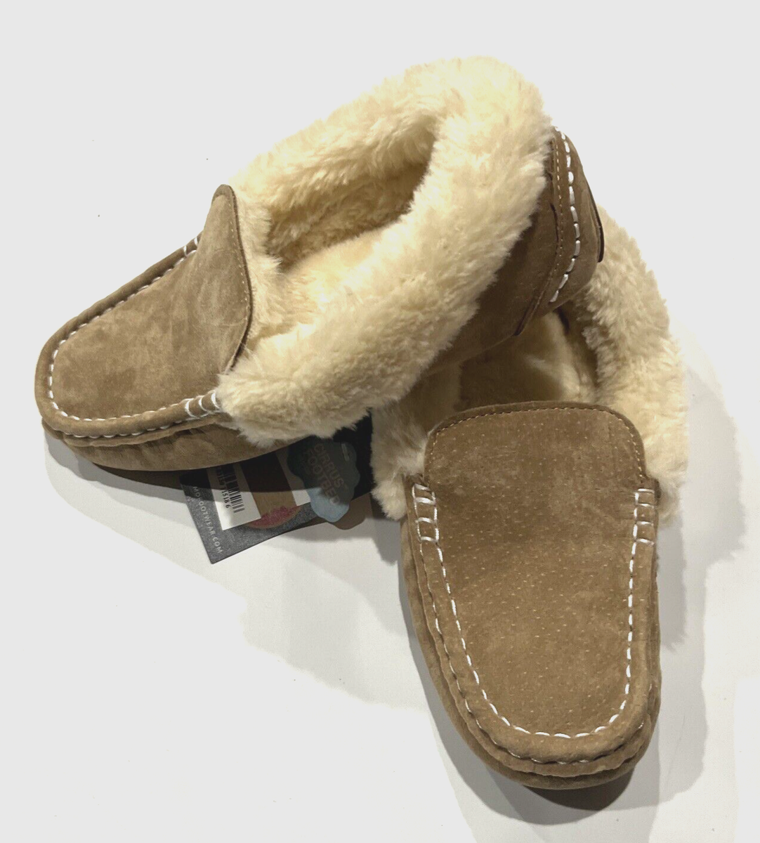 Lamo Aussie Moc Women's Slippers Moccasins -size Chestnut Brown