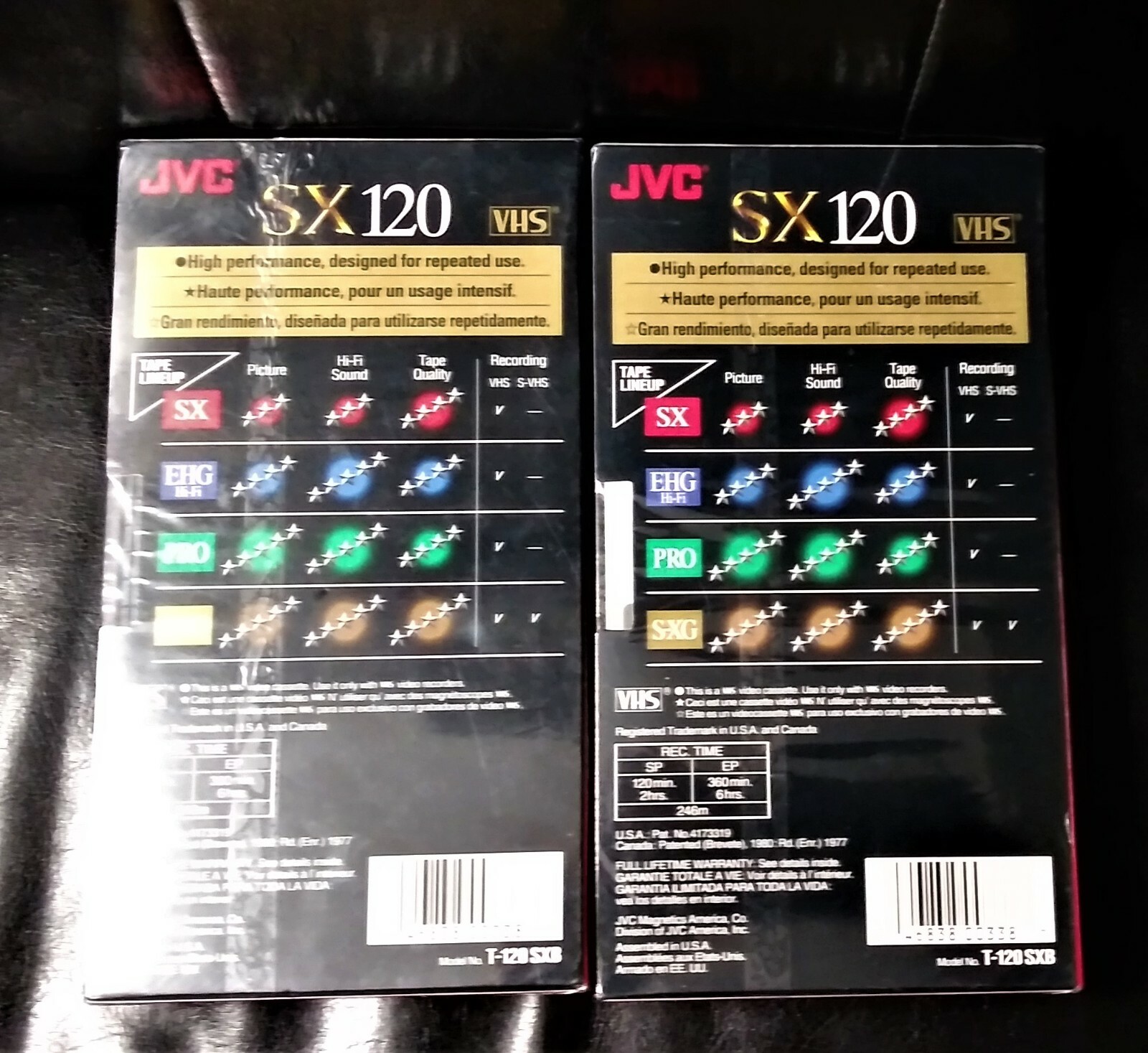 2 JVC High Performance 120 SX 6 Hrs VHS Blank Tapes New Sealed eBay