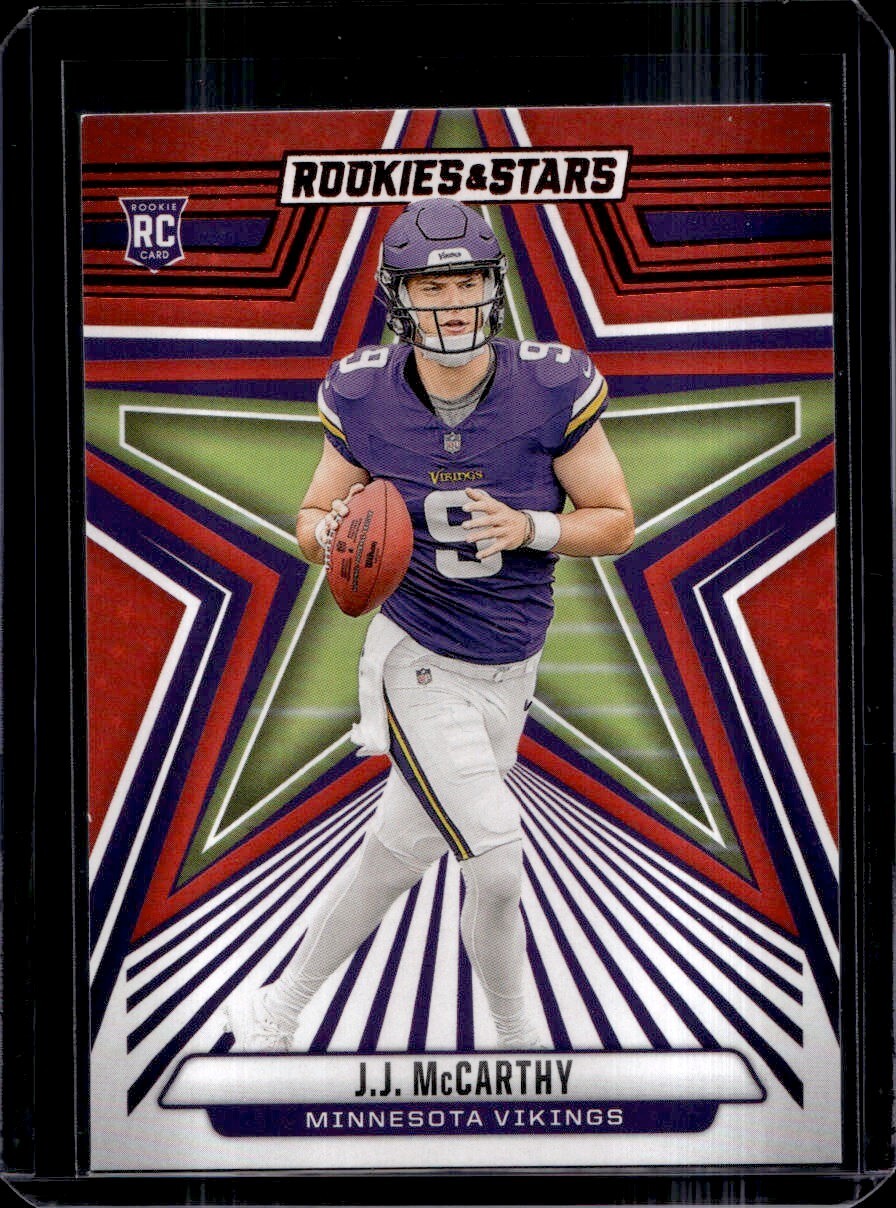 2024 Panini Rookies & Stars - Rookies J.J. McCarthy #135 Red (RC)