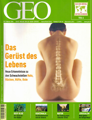 GEO Magazin 2/2004 Das Gerüst des Lebens -Schwachstellen -Hals Rücken Hüfte Knie