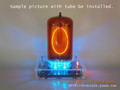 No Tube*]-Z568M-USB Powered-Single Digit NIXIE Clock+Acrylic