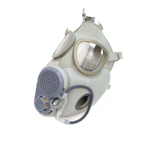 Military Czech Gas Full Face Mask ONLY M10M NBC w/Hydration Drinking Straw Setup
