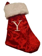 Monogram Christmas Stocking Letter "Y" (9" X 6") Hobby Lobby