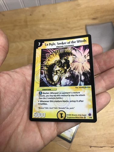 Duel Masters DM05 1/55 Very Rare La Byle Seeker of the Winds WOTC - Picture 3 of 4