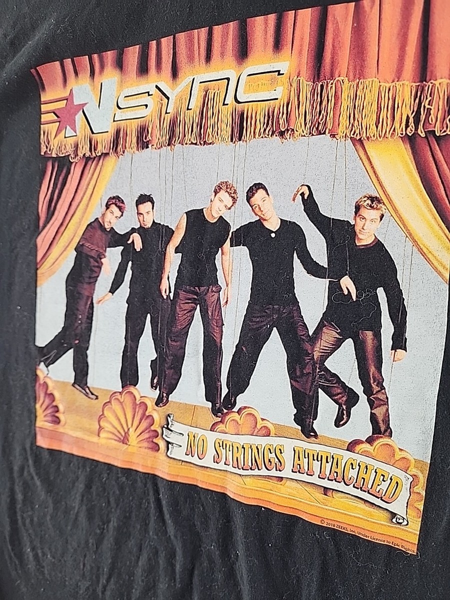 NSYNC Shirt Mens Sz XL No strings Attached Short Sleeve