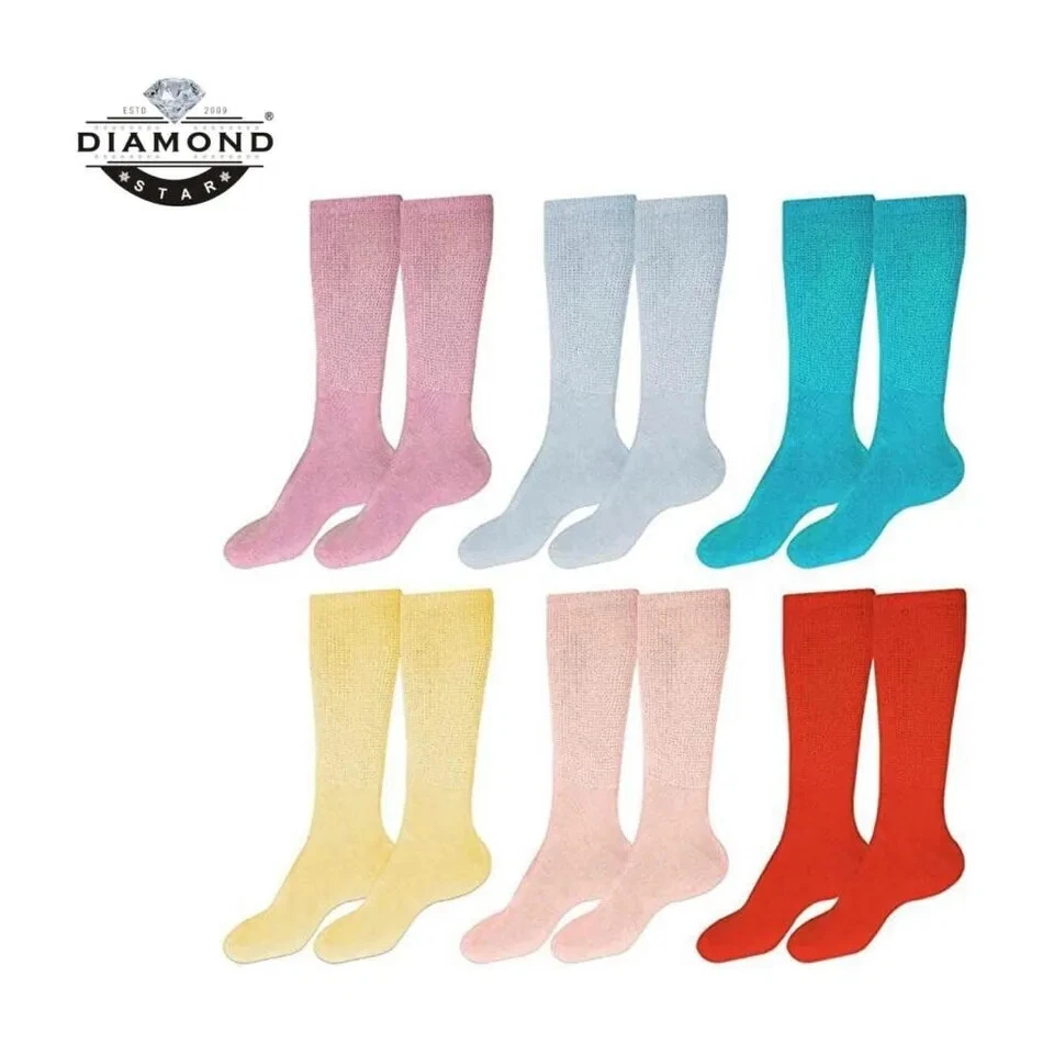 Wholesale Bulk Lots Women Diabetic Crew Socks Health Circulatory Cotton Socks
Opens in a new window