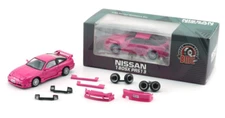 BM Creations Nissan 180SX PRS13 - Metallic Pink - RHD 1:64 Diecast Car 64B0307