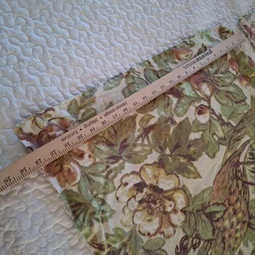 Pottery Barn Linen Giorgetta Floral Bird Full/Queen Duvet Cover 4 Shams READ - Picture 4 of 14