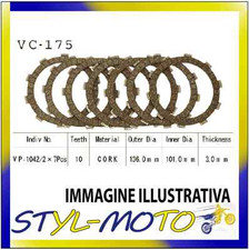 KIT DISCHI FRIZIONE SUGHERO VESRAH XR 400 R  400 2004