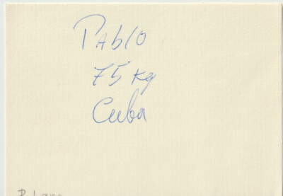 Pablo Lara  (CUB) - GOLD Olympics 1996   Weightlifting