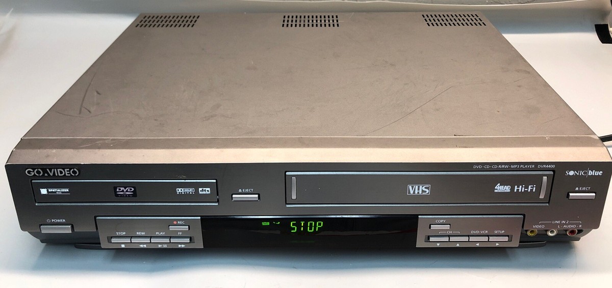 Go Video Sonic Blue DVR4400 DVD VCR Combo Player Recorder Read | eBay
