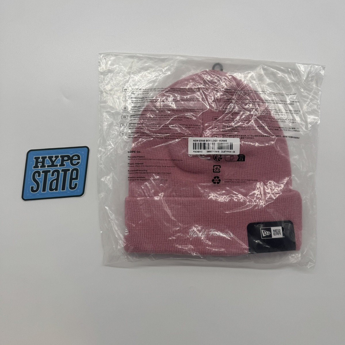 Supreme New Era Box Logo Beanie (FW24) Dusty Pink | eBay