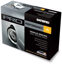 SET OF 4 NEW SATISFIED FRONT PRO PERFORMANCE DISC BRAKE PADS  PR633