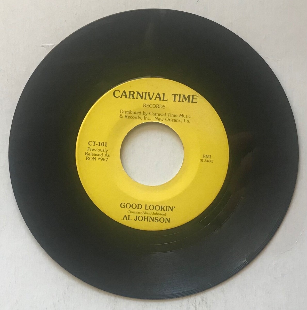 ジャン・デヴィッドソン セリグラフ「It's Carnival Time! Al Johnson - Carnival Time / Good Lookin' - 1979 - 45 Record