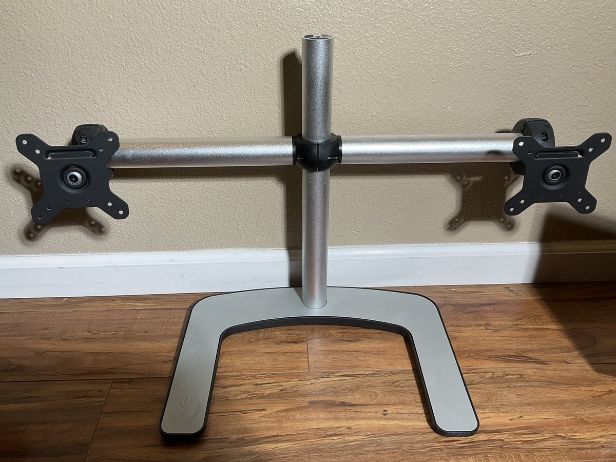 Visidec VFS-DH Dual Freestanding Horizontal Desk Monitor Mount | eBay