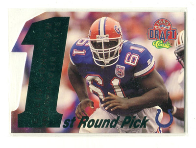 激レア　Starter 1995年製 アメリカンフットボールユニフォーム 55 1995 Classic NFL Rookies Die-Cut #15 Ellis Johnson/4500 Florida