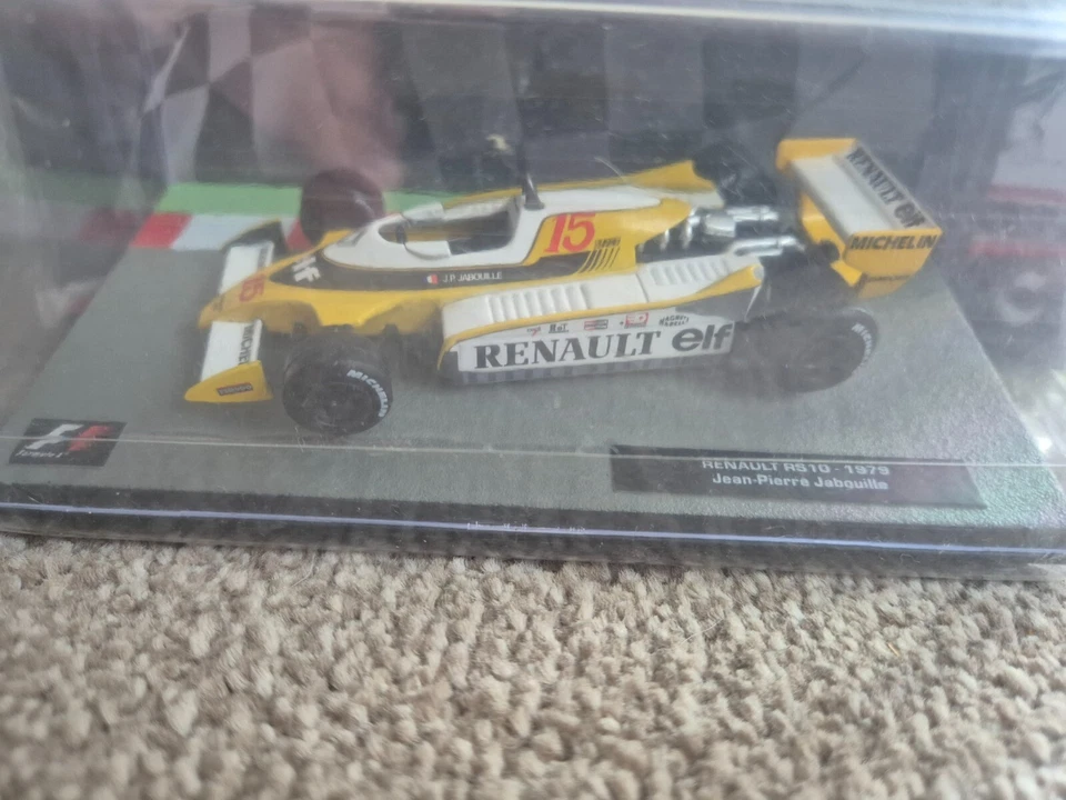 Collezione Auto F1 1/43 RENAULT RS10 JEAN PIERRE JABOUILLE 1979 #32 NUOVA - Immagine 3 di 3
