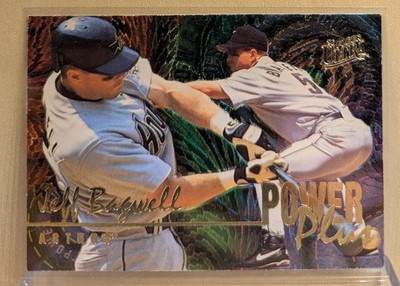 1996 Ultra POWER PLUS #1 Jeff Bagwell Astros RARE ETCHED FOIL ICONIC INSERT