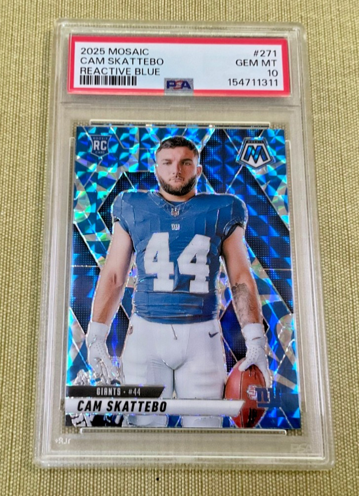 Cam Skattebo Panini Mosaic #271 Reactive Blue
