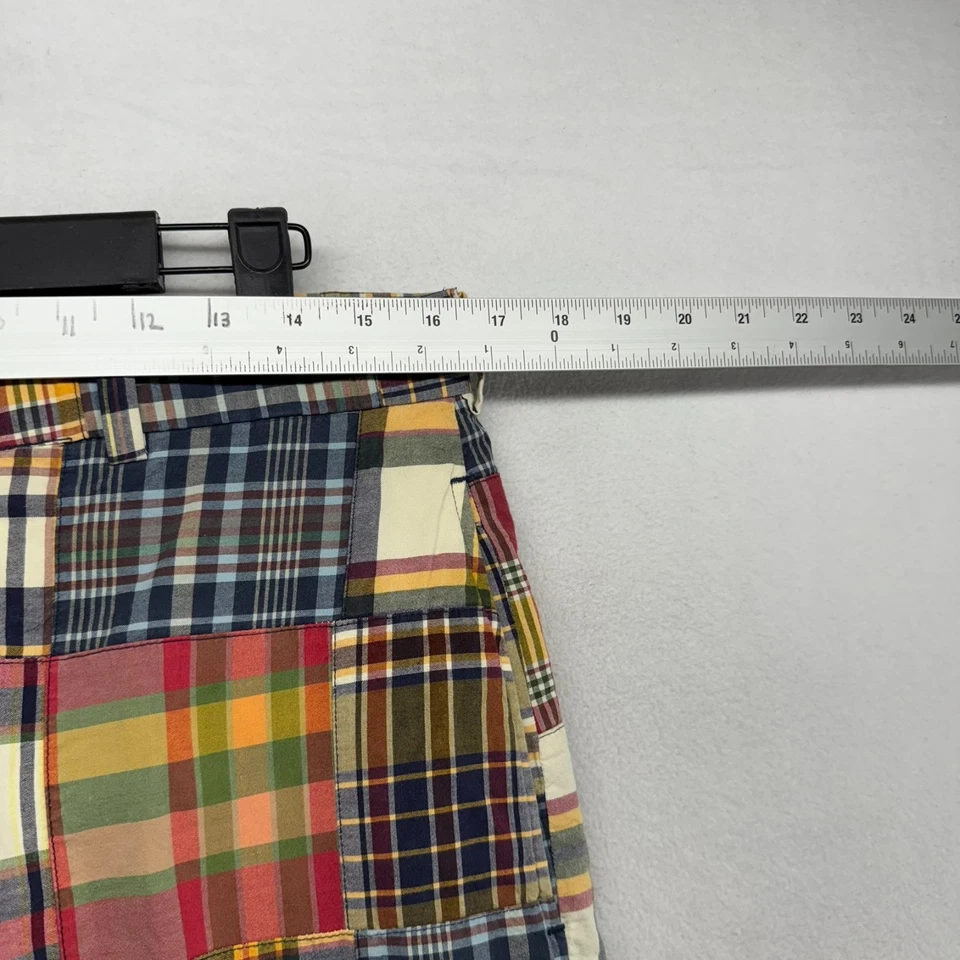 Brooks Brothers Pants Men's 33x32 Fits 33x29 Colorful Patchwork Madras Vintage - Image 3 of 4