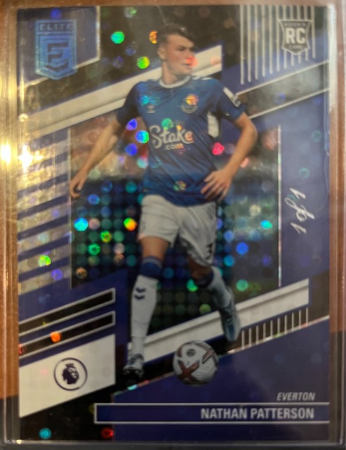Nathan Patterson RC Rookie Everton Scotland 2022-23 Panini Elite PL 1/1 Black