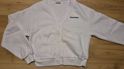 Pull & Bear - Sweat Jacke - Gr. XS - Mädchen - ecru weiß (3820)
