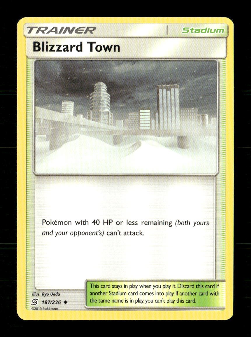 Blizzard Town 187/236 Unified Minds NM/M Pokemon