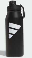 Adidas Insulated Water Bottle - Screw on top - Sports 34Oz 1L Black White